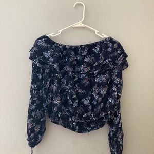 Abercrombie and Fitch off the shoulder crop top